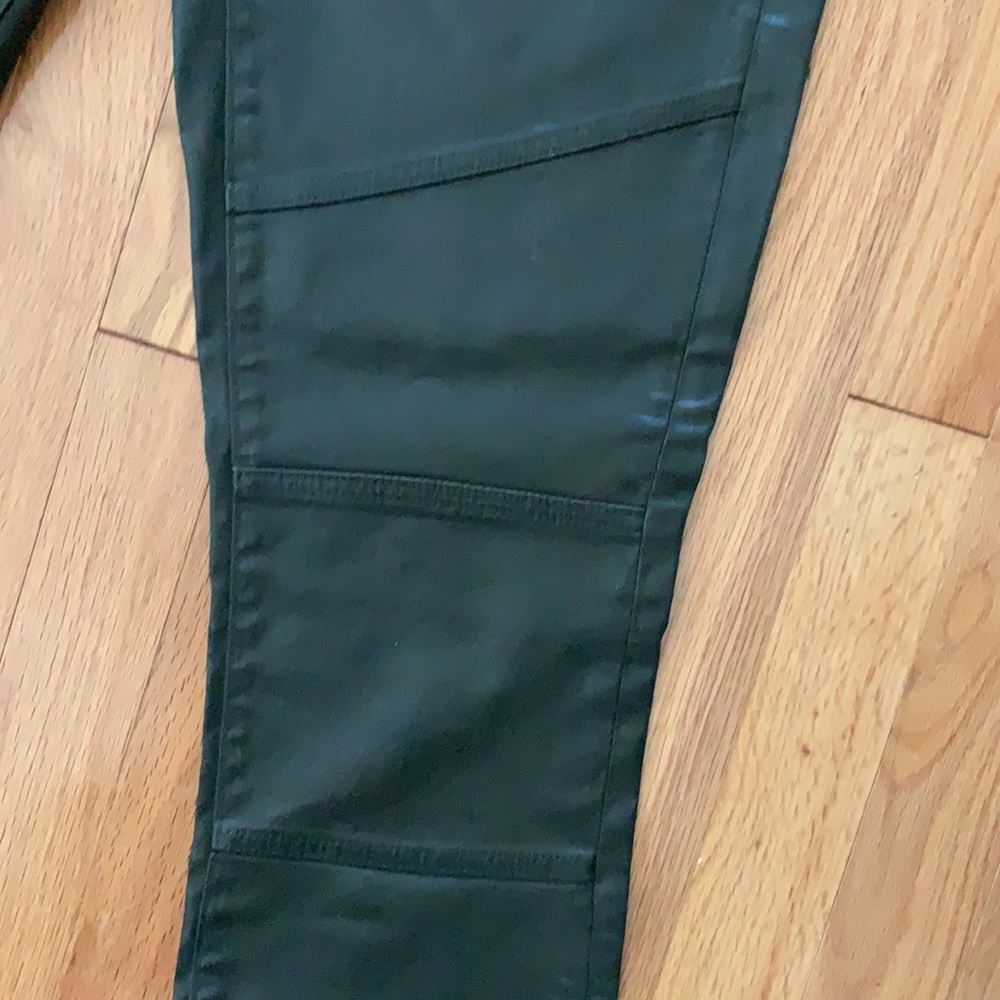 BANANA REPUBLIC waxed skinny jeans green denim 26 - Picture 6 of 8